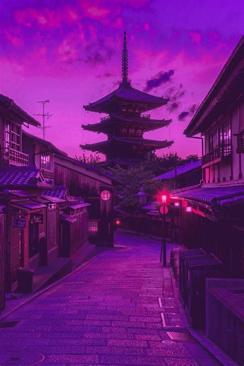 Purple Japanese Wallpaper