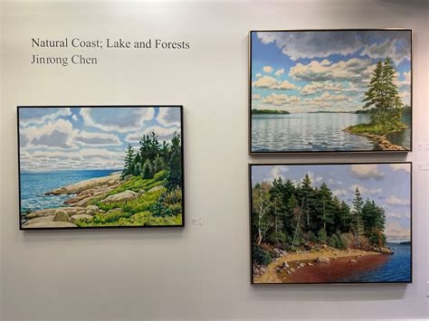 Jinrong Chens Natural Coast Lake And Forests Is Now On View At