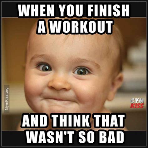When You Finish A Workout And Think That Wasnt So Bad Мемы о спорте