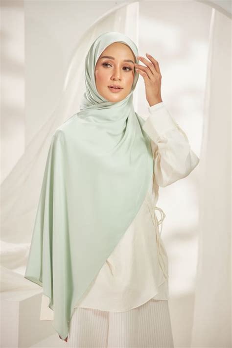 Covered Scarf Defect Lady Mint Green