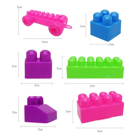 Mini Blocks Plastic Children Kid Educational Building Self Locking