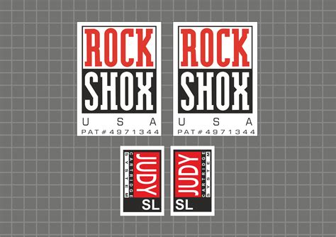 Rock Shox Judy Dh Uci 1997 Forks Decals Stickers Graphic Set Vinyl Logo