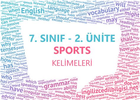 7. Sınıf İngilizce 2. Ünite Sports Kelimeleri | İngilizceDilBilgisi.net