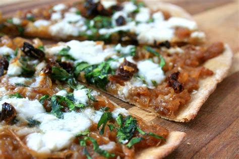 Caramelized Onion Pizza With Feta And Sundried Tomatoes Bridgets