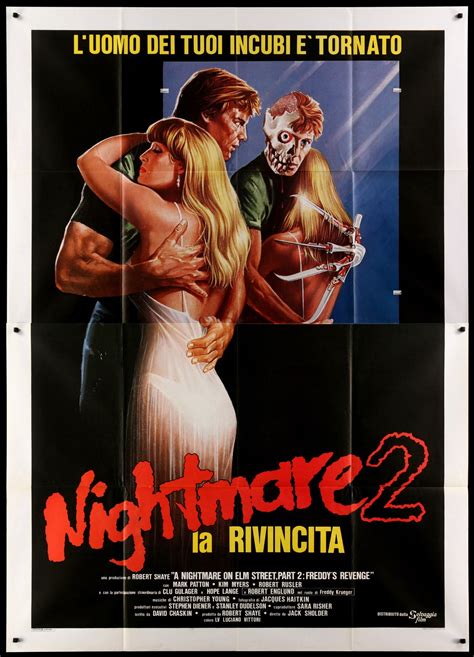 A Nightmare On Elm Street 2 1985 Italian 4 Fogli Movie Poster