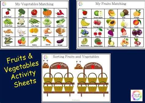Fruits And Vegetables Sorting Worksheet Learnwithaanshi®