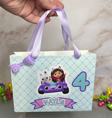 Gabbys Dollhouse Inspired Candy Bags Personalized Paper Etsy Canada