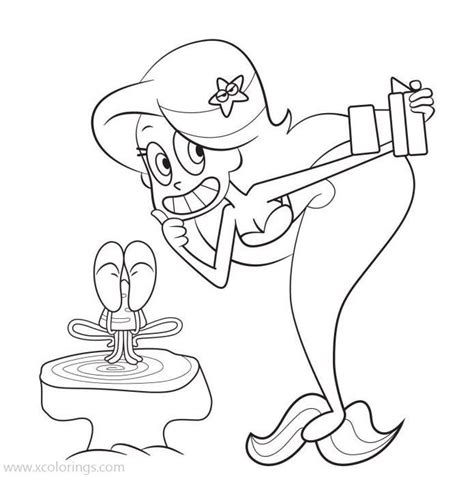 Zig And Sharko Marina Coloring Pages