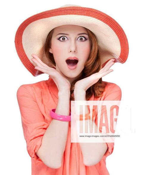 Surprised Redhead Girl In Hat Xfotosearchxlbrfx Xcspmassonforstockx