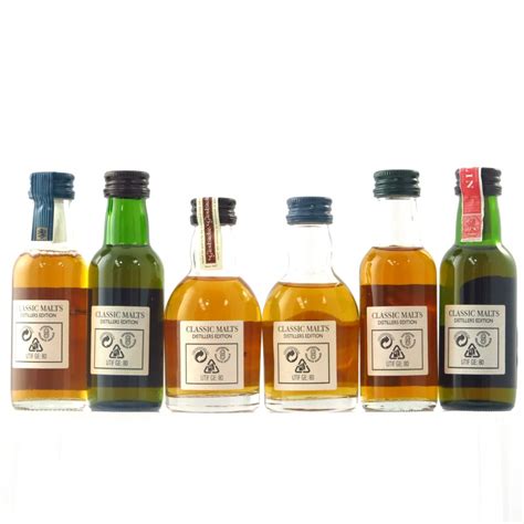 Distillers Edition Classic Malts Miniature Selection 6 X 5cl First