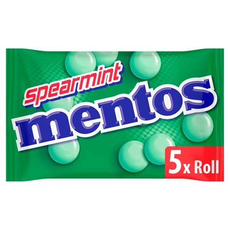 Mentos Chewy Dragees Spearmint Rolls Morrisons