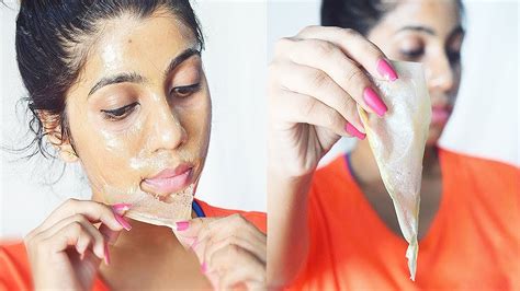 Diy Peel Off Mask To Deep Clean Pores And Remove Blackheads Youtube