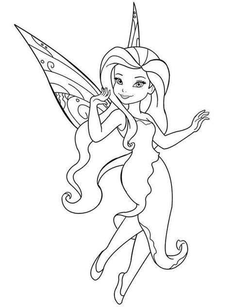 Silver Mist Fairy Coloring Page Coloring Pages