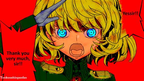 Youjo Senki Manga Coloring Tanya Salutes By Tenkuushinpanfan On