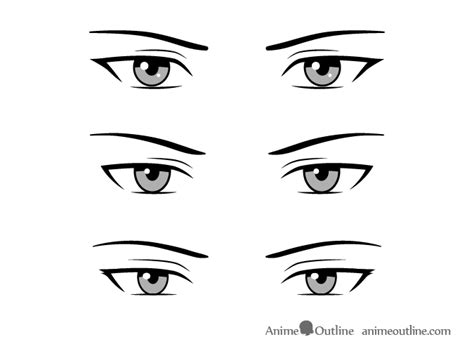 Serious Style Male Anime Eyes How To Draw Anime Eyes Manga Eyes