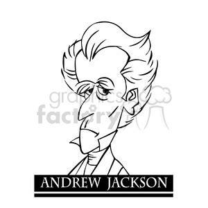 What is the message trying to be sent by the cartoonists? Andrew Jackson Sketch at PaintingValley.com | Explore ...