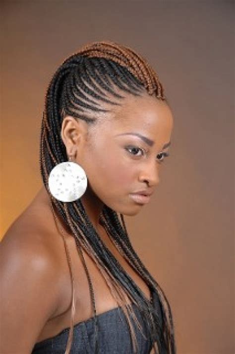 Transform the loose hair at the top of the mohawk into a colossal braid. African American Hairstyles Trends and Ideas : Braided ...