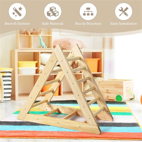 Buy Glacer Wooden Climbing Triangle Ladder Toddler Triangle Climber