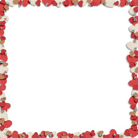 Right Border Of Heart Clip Art Heart Borders Png Download 10241024