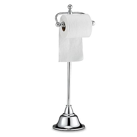 Toilet paper holders & stands. Deluxe Pedestal Chrome Toilet Paper Stand - Bed Bath & Beyond