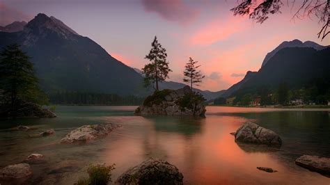 Wallpaper Nature Water Sky Trees Lake 3840x2160 Timacan