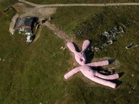 What's the reason behind this giant pink rabbit? 10 Creepiest Things Seen On Google Maps