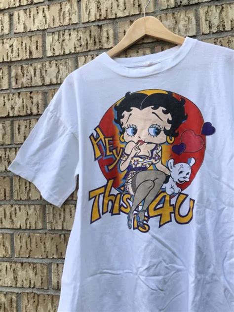 Vintage Betty Boop Shirt Single Stitch Big Graphic 90s Shirt Usa 87