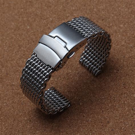 Buy 20mm 22mm 24mm Stainless Steel Mesh Bracelet