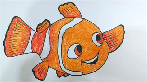 How To Draw Nemo Fish With Easy Steps Learn Drawing Nemo Fish Youtube