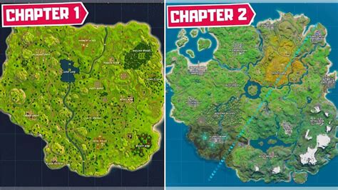 Evolution Of The Entire Fortnite Map Chapter 1 Season 1 4c6