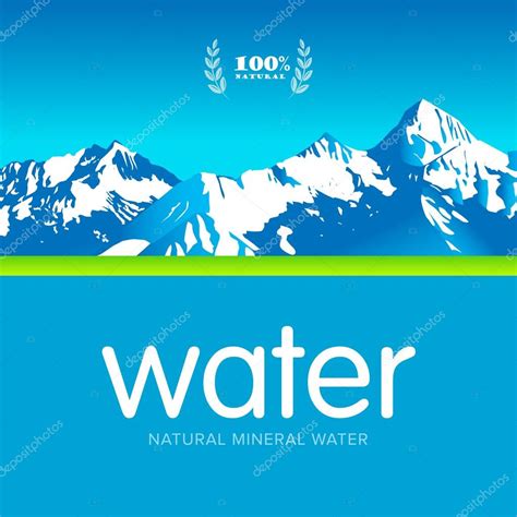 Bottled Water Logos With Mountains