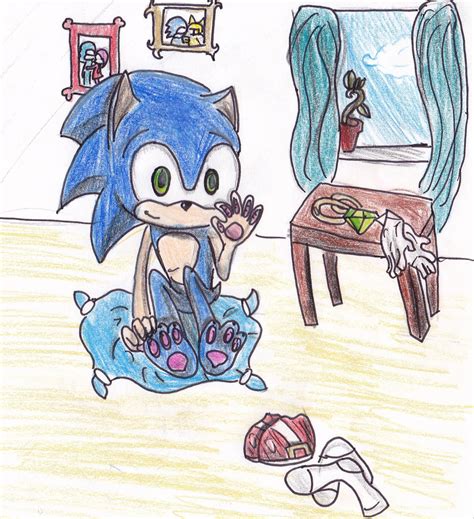 Sonic Feet Colored 3 By Secretrings On Deviantart