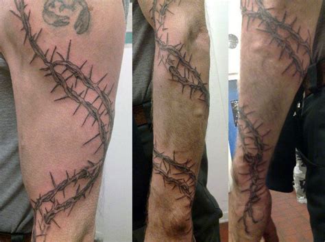 Thorn Sleeve By Scd666 On Deviantart Thorn Tattoo Chain Tattoo