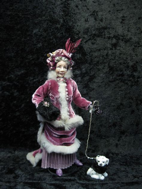 a porcelain miniature 1 12 scale doll house lady a victorian etsy winter outfits velvet