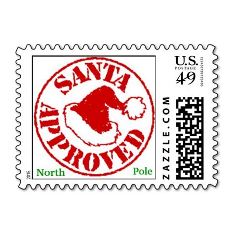 Santa Approved Christmas Stamps Drawing Free Image Download