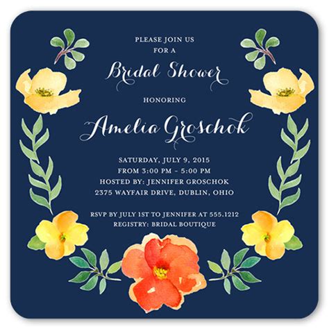 Sunflower Bridal Shower Invitations Shutterfly