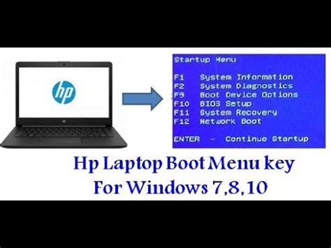How to get to your boot menu or your bios settings? Hp laptop boot menu key and bios settings in hindi how to ...