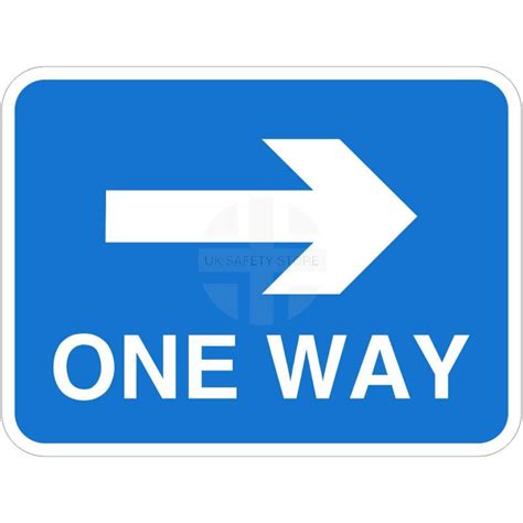 One Way Right Road Traffic Sign Uk Safety Store