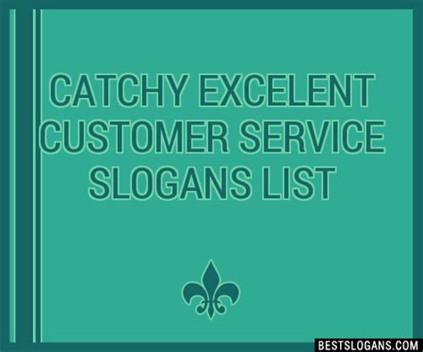 100 Catchy Excelent Customer Service Slogans 2024 Generator