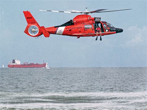 Us Coast Guard Mh 65 Dolphin Helicopters Boating Mag