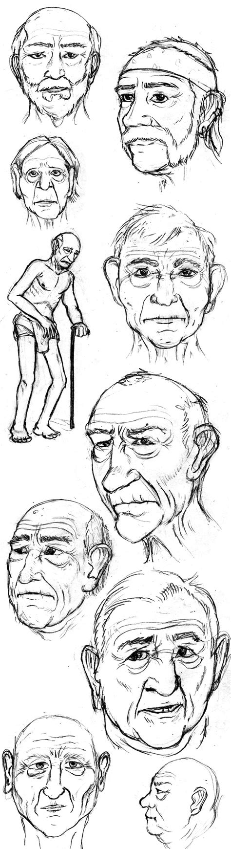 Dibujando Ancianos Y Barbas En El Curso De Dibujo De Academia C10