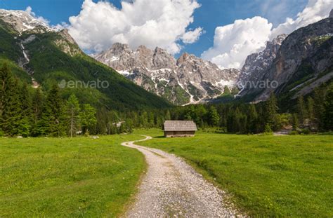 Beautiful Scenery In The Mountains Of Julian Alps Stock Photo By