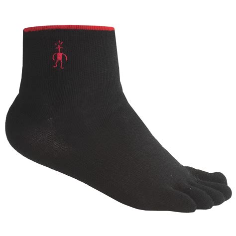 Smartwool Mini Toe Socks Merino Wool Quarter Crew For Men And Women