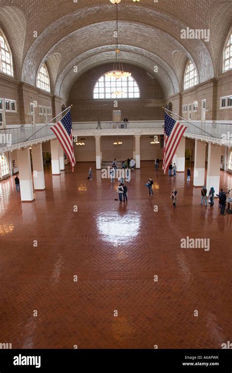 The Great Hall Ellis Island Immigration Museum New York City Ny Usa