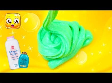 How To Make Slime With Baby Powder And Shampoo Without Glue Diy Slime