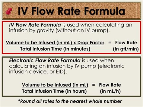 Calculate Iv Flow Rate