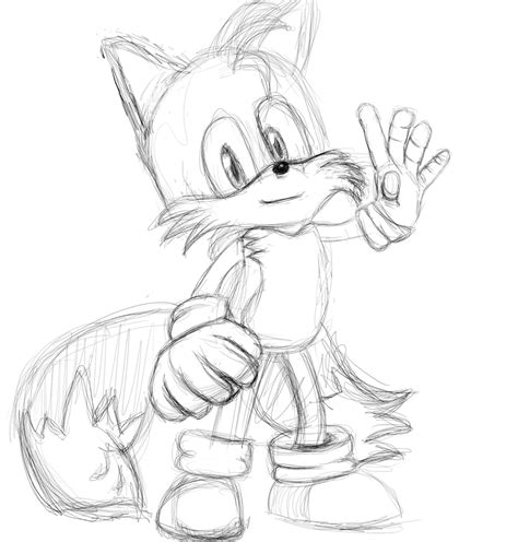 Tails Sketch By Lcpython On Deviantart