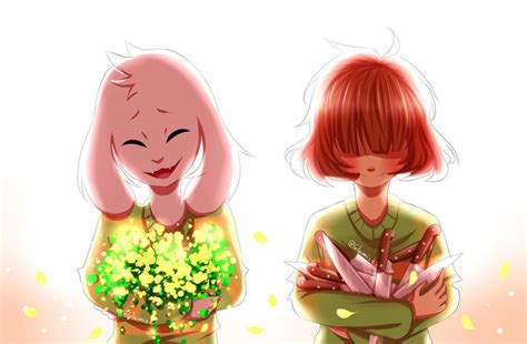 Undertale Asriel And Chara By Glamist On Deviantart