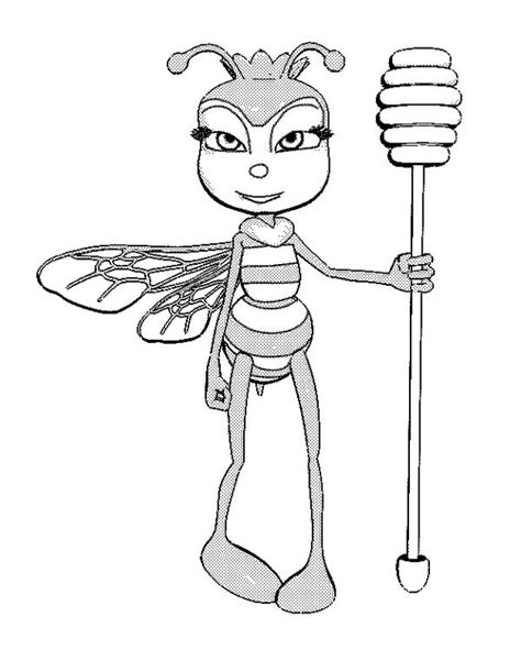 Download for free queenbee cliparts #227109, download othes queen bee coloring page for free. Queen Bee Command To Make Honey Coloring Page : Coloring Sky
