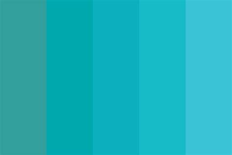 Turquoise Blue Shades Color Palette